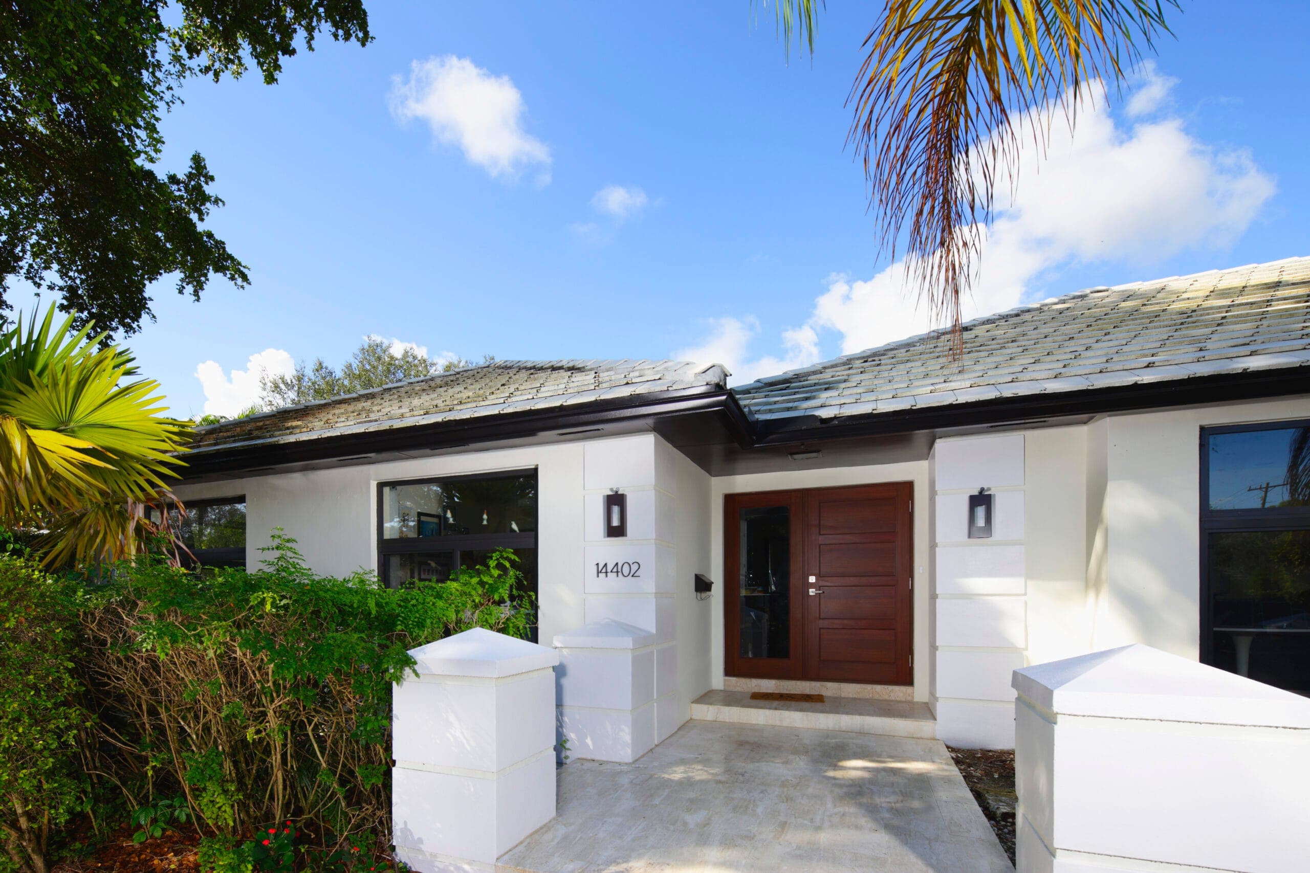 Modern home entrance
